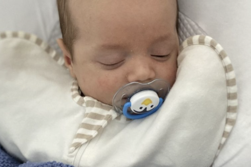baby with dummy